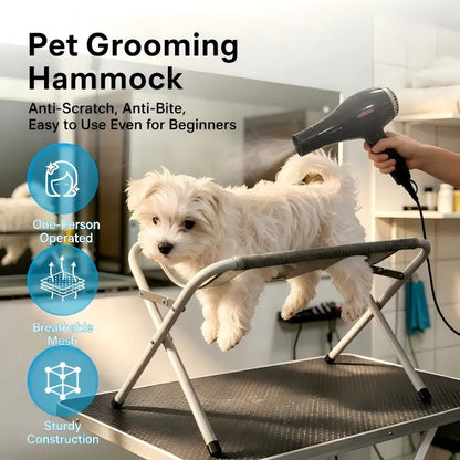 Foldable Pet Bathing Stand – Cat and Dog Bath Hammock, Anti-Movement and Scratch-Resistant, Ideal for Medicine Administration and Bathing