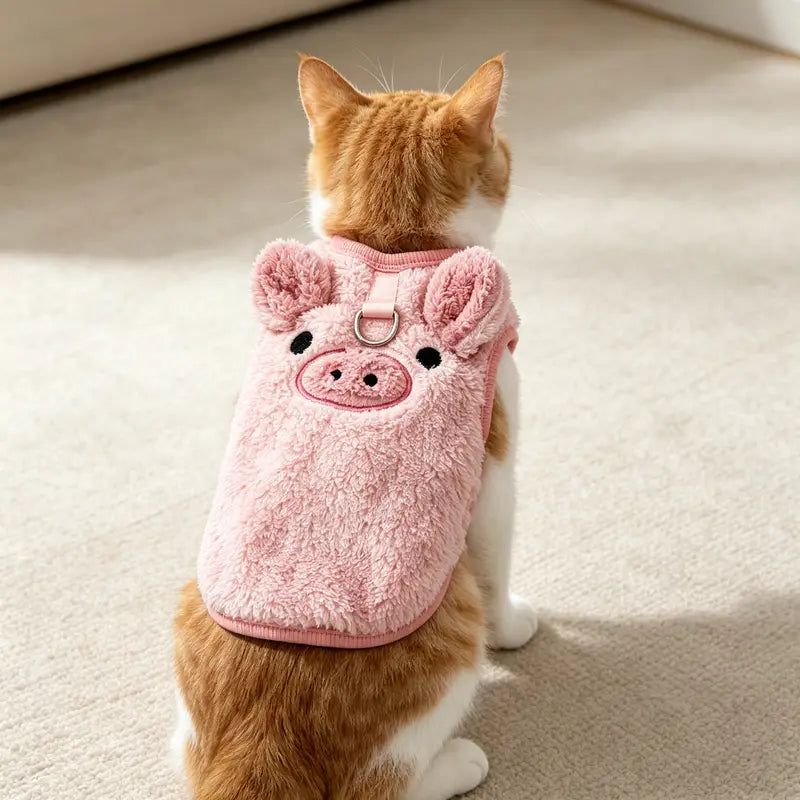 Fleece Pet Vest for Small Dogs & Cats, Warm Puppy Coat, Soft Pet Sweater, Winter Dog Clothes, Cozy Cold Weather Apparel for Puppies & Kittens, Indoor Outdoor Wear, Daily Walks. Indoor,Outdoor