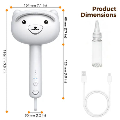 4-in-1 Rechargeable Pet Grooming Steam Brush for Cats and Dogs, Self-Cleaning Deshedding Tool with Dual-Speed Mist Spray, Skin-Safe Stainless Steel Pins, Detangling Massage Comb, and Silicone Hair Remover for Long and Short Hair