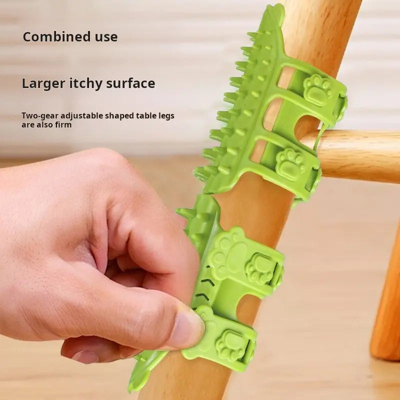 Cat Grooming Supplies 2-Pack Universal Self-Grooming Slicker Brush - Corner Scratching Board with Silicone Massage Brush, Hair Care & Scratch Relief Gadget for Cats, Durable Wear-Resistant