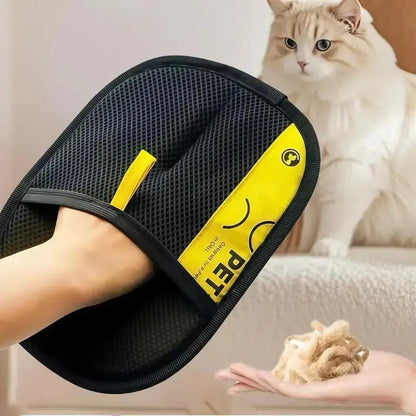 Electrostatic Pet Hair Removal Gloves - Reusable Double-Sided Grooming Mitt for Cats and Dogs, Efficient Hair Removal and Grooming Solution for Furniture and Carpets