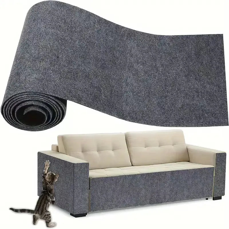 Anti-Scratch Decorative Tape for Home Decor - 11.85" x 39.3" Easy-Install Adhesive Pad for Furniture Protection, Iridescent Stained Glass Design for Leather Couch Arms, Corners, and Windows