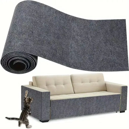 Anti-Scratch Decorative Tape for Home Decor - 11.85" x 39.3" Easy-Install Adhesive Pad for Furniture Protection, Iridescent Stained Glass Design for Leather Couch Arms, Corners, and Windows